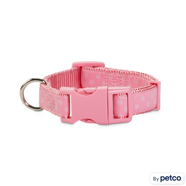 Frisco patterned dog collar pink polka dot outlet