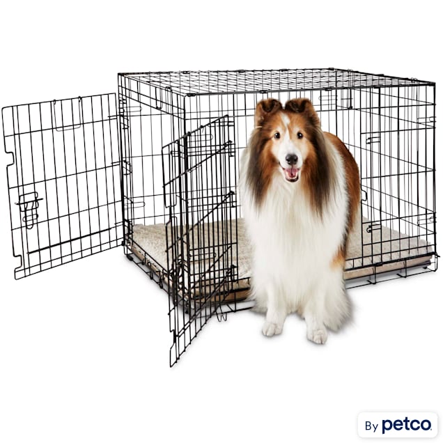 Dog Crates & Dog Cage, Collapsible 2 Doors