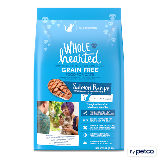WholeHearted Grain Free Salmon Formula Dry Cat Food, 5 lbs. Petco