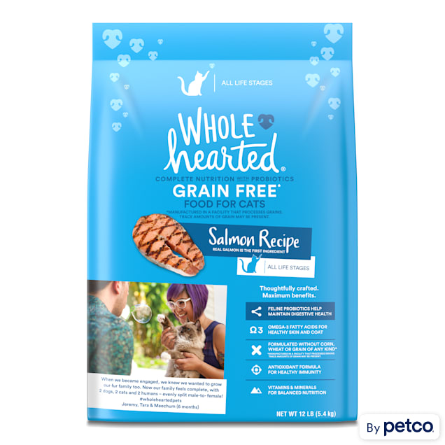 Wholehearted salmon cat food sales