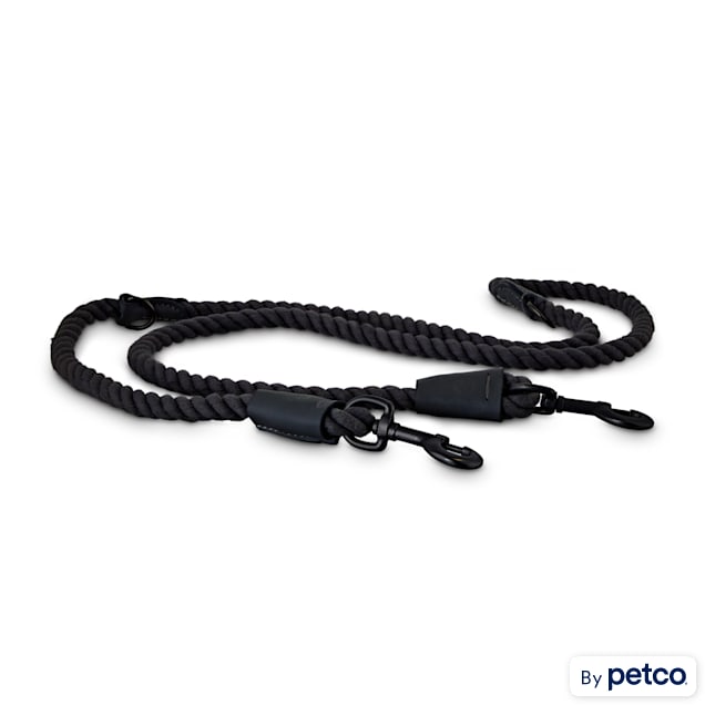 Bond & Co. Multi-Purpose Black Rope Dog Leash, 6 ft. - Carousel image #1