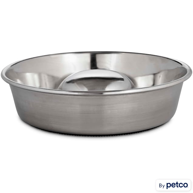 Stainless Steel Slow Feeder Dog Bowl | Orvis