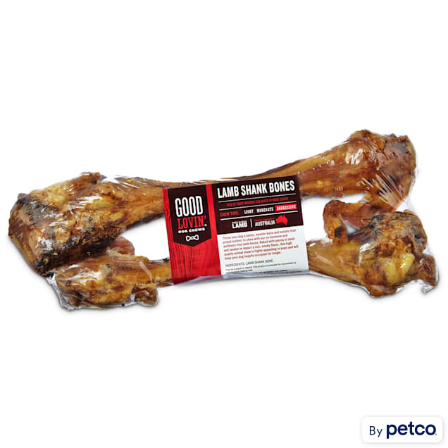 Good Lovin' Lamb Shank Bone Dog Chews, 7-inch, Pack of 2 - Carousel image #1