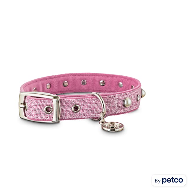 Pink tweed collar best sale