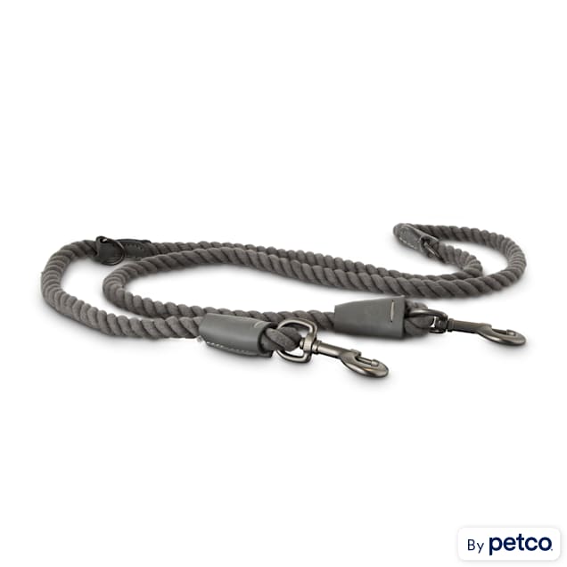 Bond & Co. Multi-Purpose Gray Rope Dog Leash, 6 ft. - Carousel image #1