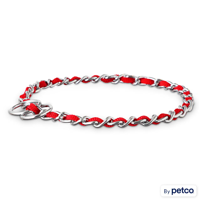 Good2Go Red Comfort Chain Dog Collar Large Petco