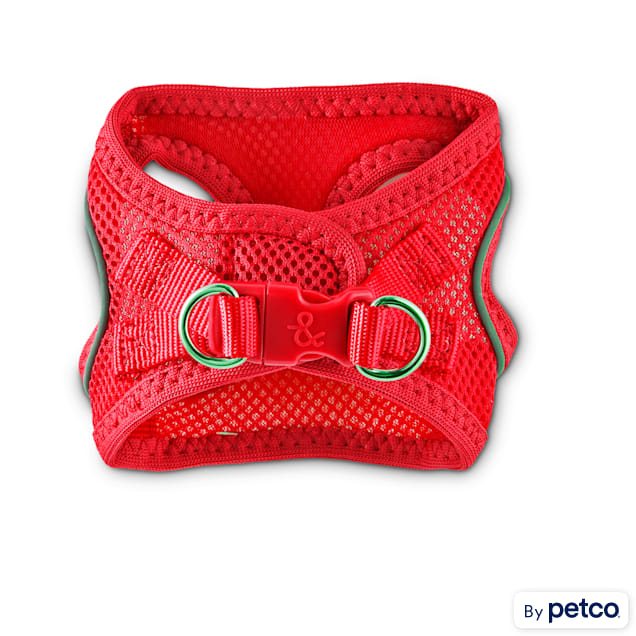 YOULY Red Reflective Mesh Dog Harness XX Small X Small Petco