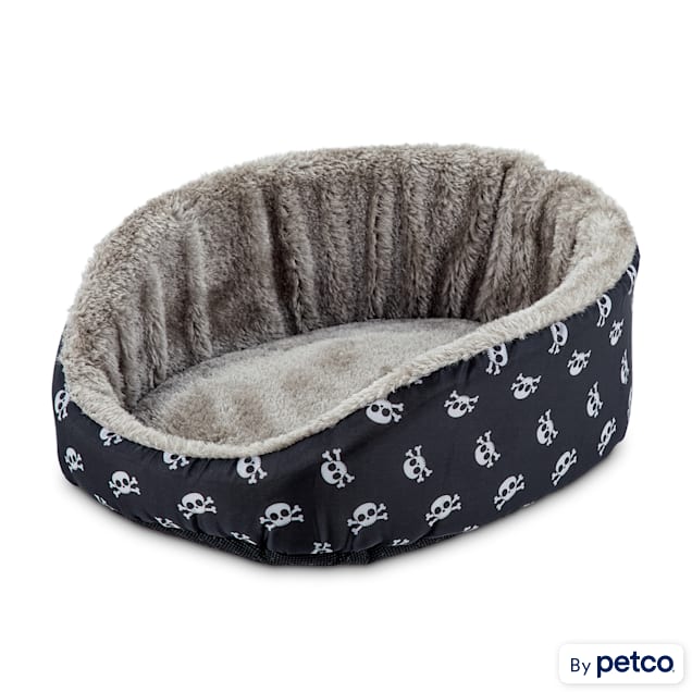 You & Me Skulls Small Animal Cuddler Bed - Carousel image #1