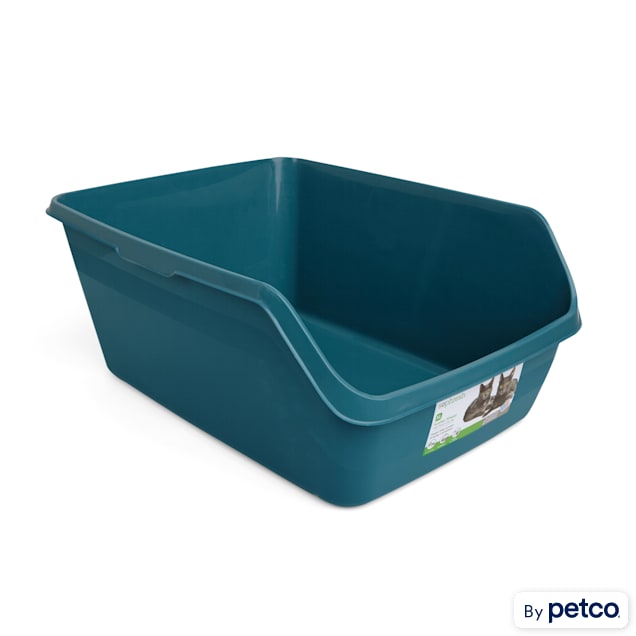 FRISCO High Back Cat Litter Box, Extra Large, Gray, 23-in 