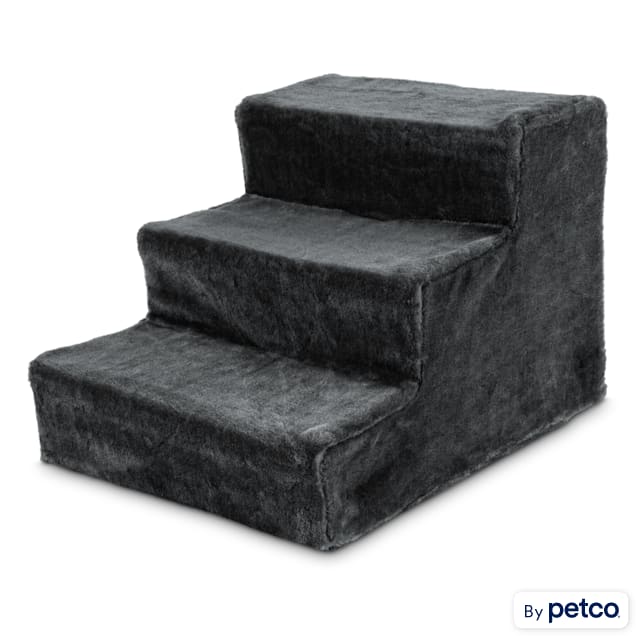 You Me Steel Frame 3 Step Pet Stairs with Plush Slipcover 14