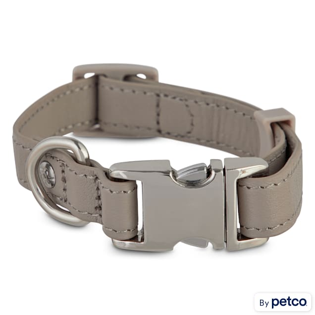 Leather dog collar with snap buckle new arrivals