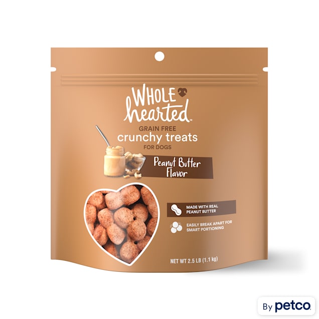 WholeHearted Grain Free Peanut Butter Dog Treats, 40 oz. - Carousel image #1