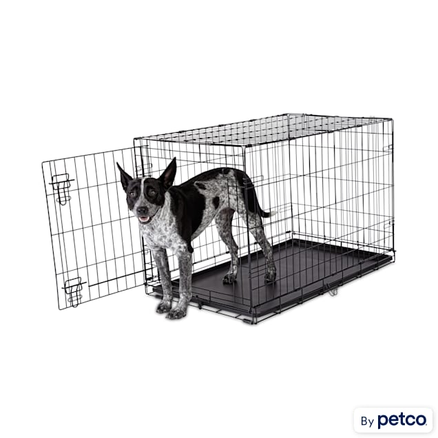 Animaze 1-Door Folding Dog Crate, 36.5" L x 23.2" W x 24.7" H - Carousel image #1
