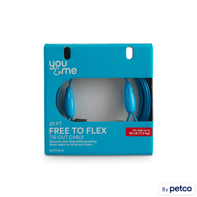 EveryYay Stretch Your Legs Free To Flex Tie Out Cable For Dogs up