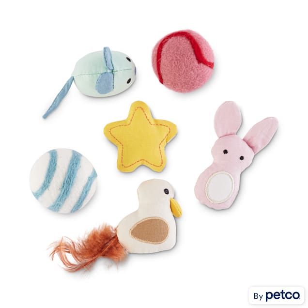 Leaps & Bounds Playful by Nature Pounce & Play Pond Mega Pack Cat Toys, Pack of 6 - Carousel image #1