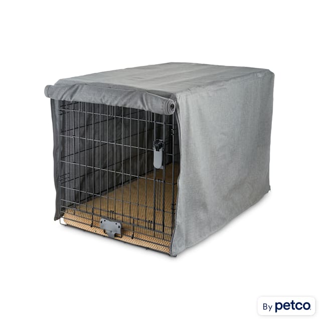 You Me Grey Dog Crate Cover 37