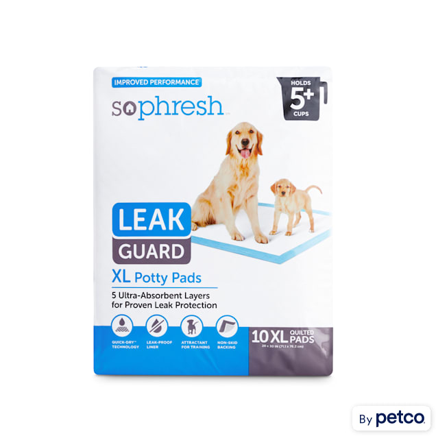 So Phresh X-Large Leak Guard Quilted Potty Pads, Count of 50
