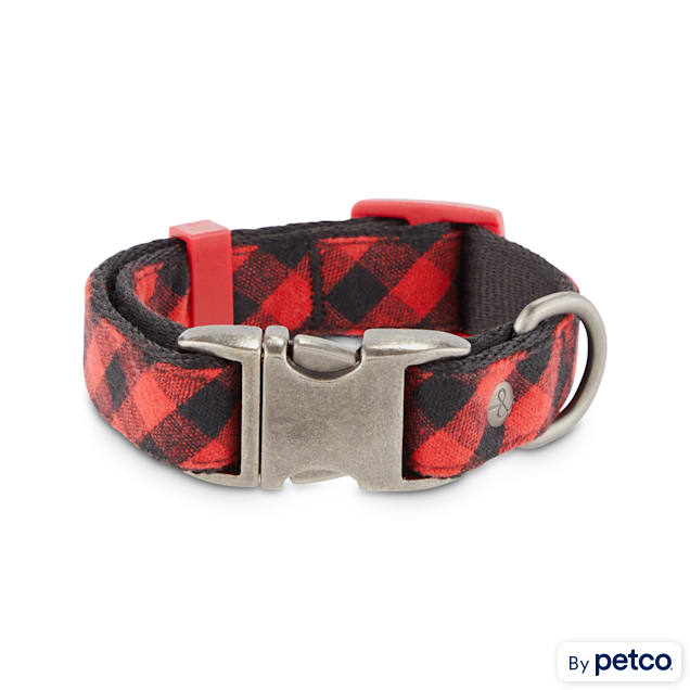 Buffalo check hotsell dog collar