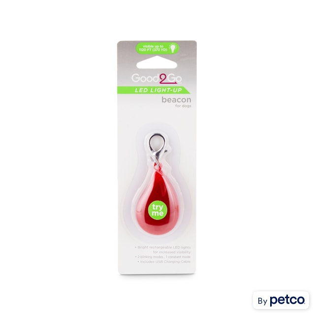 Good2Go Red LED Light-Up Beacon for Dogs - Carousel image #1