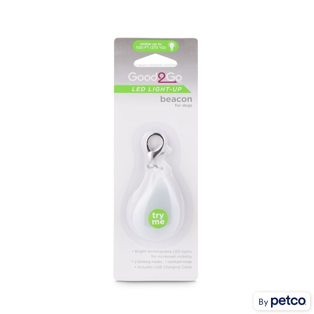 Good2Go White LED Light-Up Beacon for Dogs - Carousel image #1