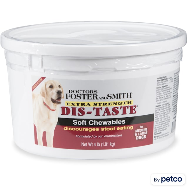Drs. Foster and Smith Extra Strength Dis-Taste Soft Chews for Medium & Large Dogs, 4 lbs. - Carousel image #1