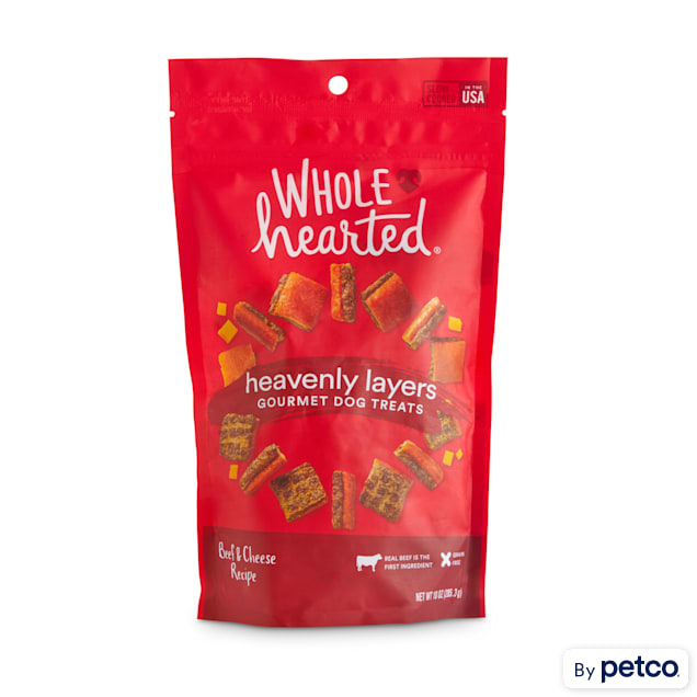 WholeHearted Heavenly Layers Beef & Cheese Flavor Gourmet Dog Treats, 10 oz. - Carousel image #1