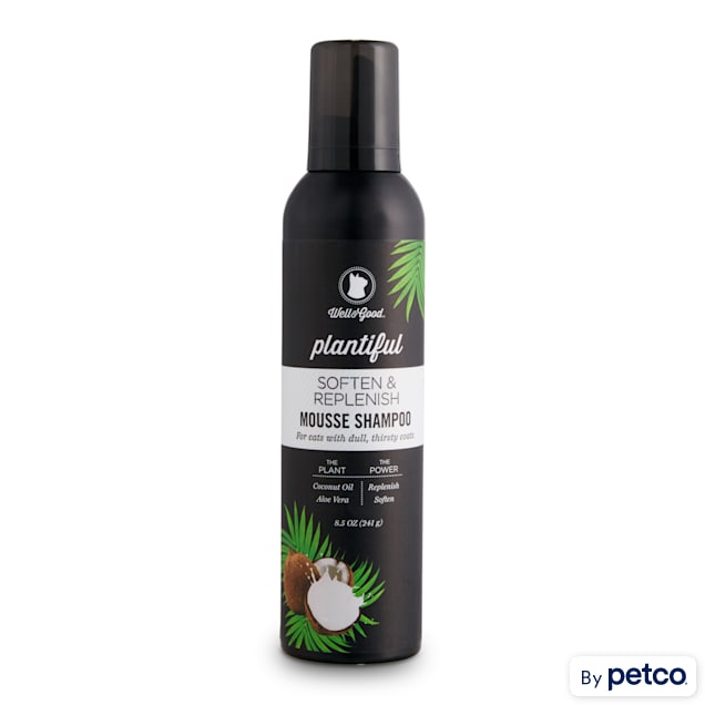 Well & Good Plantiful Soften & Replenish Coconut Cat Mousse Shampoo, 8.5 fl. oz. - Carousel image #1