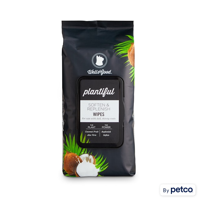 Well & Good Plantiful Soften & Replenish Coconut Cat Wipes, Count of 100 - Carousel image #1