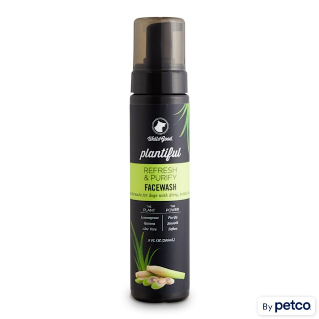 Well & Good Plantiful Refresh & Purify Lemongrass Dog Facewash, 9 fl. oz. - Carousel image #1