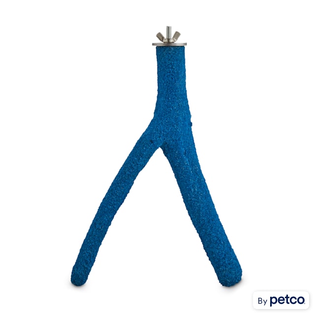 You & Me Blue Forked Sand Bird Perch, Small - Carousel image #1