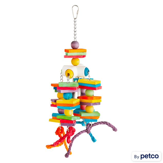 You & Me Colorful Chandelier Foraging Bird Toy, Large | Petco