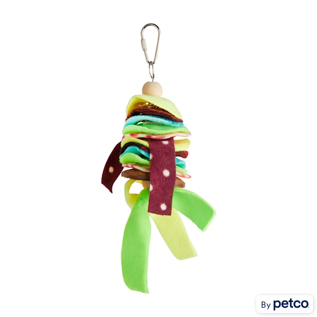 You & Me Fleece Tower Preening Bird Toy, Small - Carousel image #1