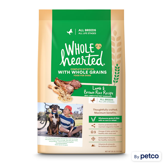 WholeHearted Lamb & Brown Rice Recipe with Whole Grains Dry Dog Food, 30 lbs. - Carousel image #1