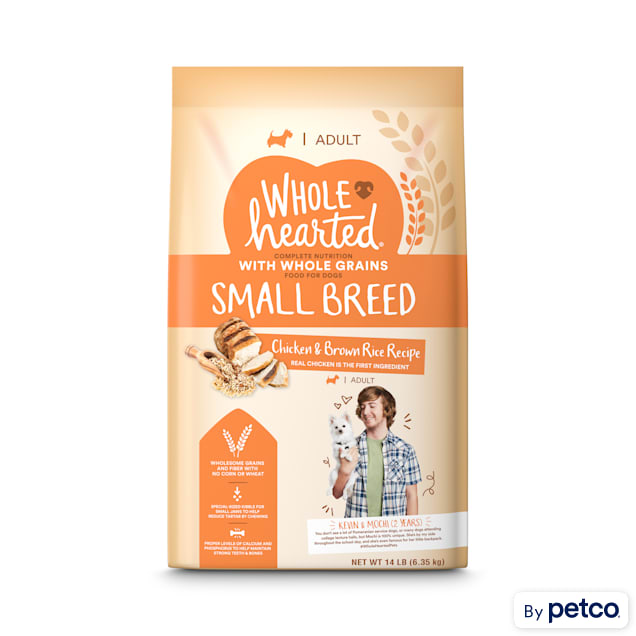 WholeHearted Adult Small-Breed Chicken & Brown Rice Recipe with Whole Grains Dry Dog Food, 14 lbs. - Carousel image #1