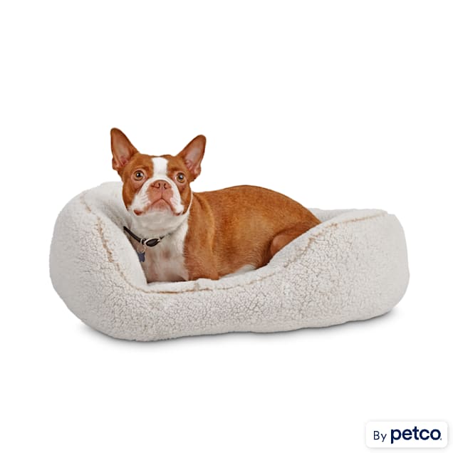 Harmony Cream Cozy Cuddler Dog Bed, 24" L X 18" W - Carousel image #1