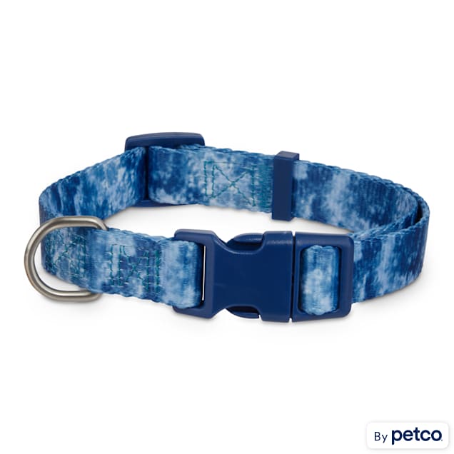 Good2Go Fashion Print Dog Collar, Blue, Medium Petco