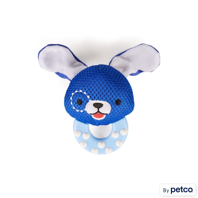 Leaps & Bounds Chews Me! Teething Plush Puppy Toy in Various Styles, Small - Carousel image #1