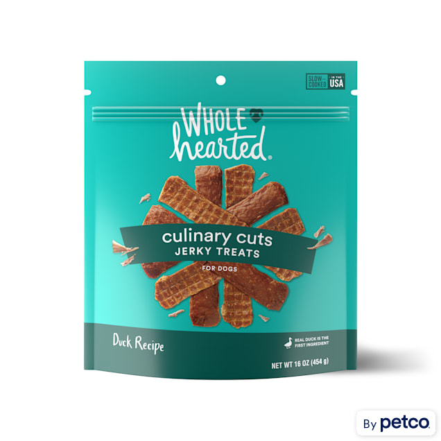 WholeHearted Culinary Cuts Duck Recipe Jerky Dog Treats, 16 oz. - Carousel image #1