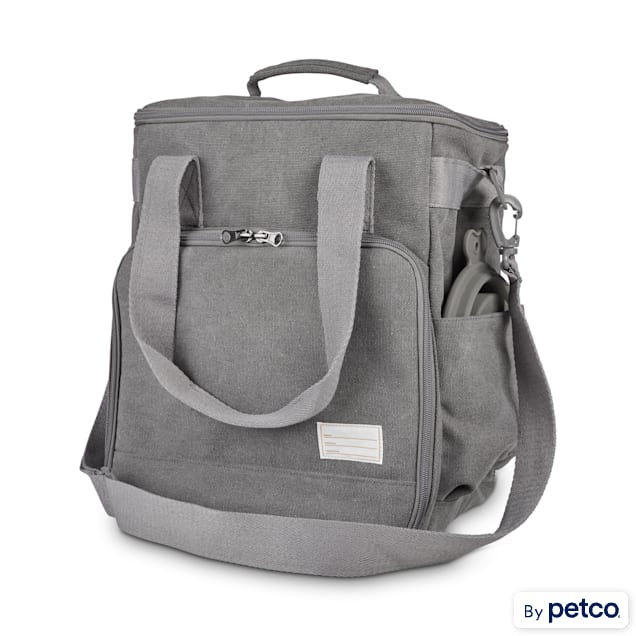 Reddy Grey Canvas Weekender Bag, Medium - Carousel image #1