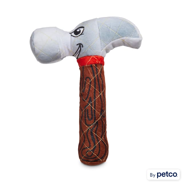 Leaps & Bounds Ruffest & Tuffest Hammer Tough Plush Dog Toy with Kevlar Stitching, Medium - Carousel image #1
