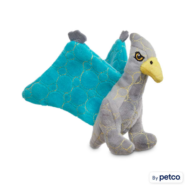 Leaps Bounds Ruffest Tuffest Pterodactyl Tough Plush Dog Toy with Kevlar Stitching Small