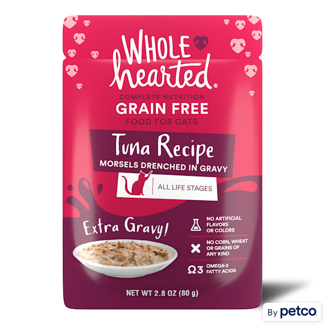 WholeHearted All Life Stages Grain-Free Tuna Recipe Morsels in Extra ...