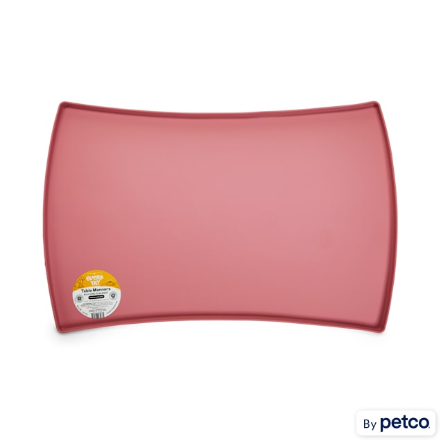 EveryYay Table Manners Mauve Silicone Placemat for Pets, Medium Petco