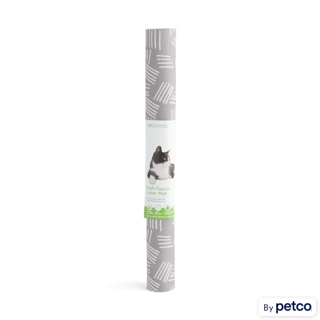 So Phresh Brushed Grey Anti Tracking Cat Litter Trapper Mat 29
