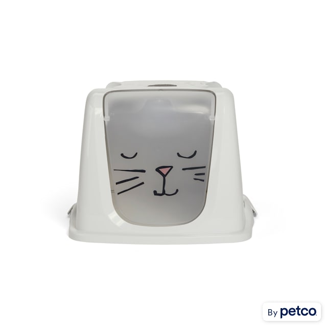 So Phresh Look At Meow Cat Litter Box Privacy Hood, Large - Carousel image #1