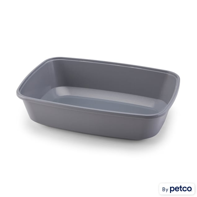 So Phresh Grey Open Kitten Cat Litter Box, 14 L X 10 W X 3.5 H