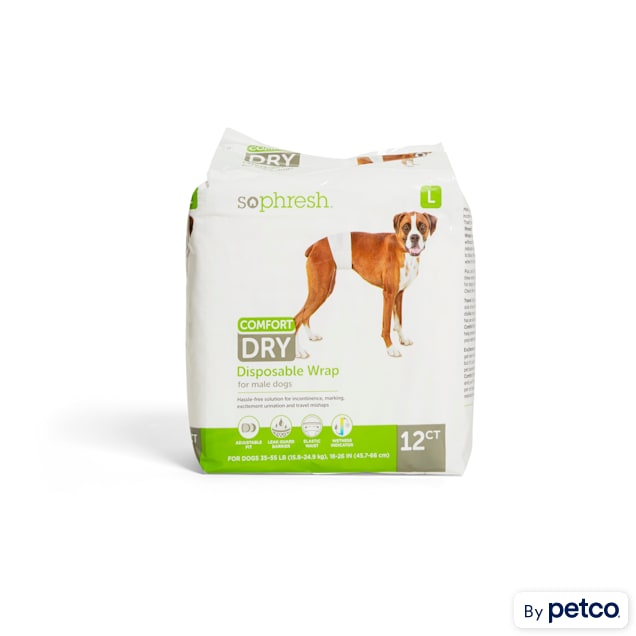 So phresh comfort dry disposable male dog wraps hotsell