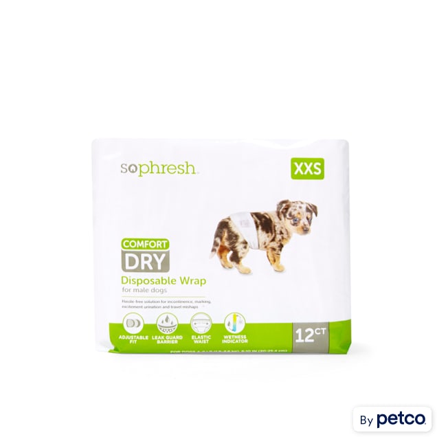 So phresh comfort dry disposable male dog wraps clearance