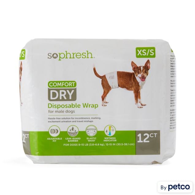 So phresh comfort dry disposable male dog wraps hotsell