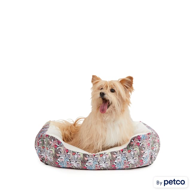BOBS from Skechers Loverboy Nester Dog Bed, 24" L X 24" W - Carousel image #1